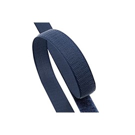 Kleberino Velcro Tape for Sewing, Set Hook Tape + Velcro Tape, High Closure Force in Industrial Quality, Velcro for Sewing (Dark Blue, 20 mm x 6 m)