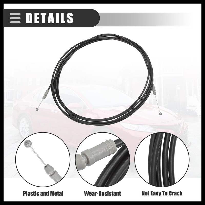 Hihaha Trunk Lid Release Cable, for Toyota Camry 2007-2011, Trunk
