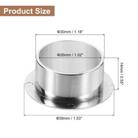 uxcell 1 Pcs 1.18 inch (30mm) Nylon Desk Grommets, Plastic Cable Hole Cover, Wire Cord Cable Organizer for Computer Desk Cabinet, Silver