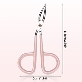 Tweezer Scissor Handle, Professional Stainless Steel Tweezers for Men and Women Y0309 Eyebrow Tweezers Hair Removal Clip with Grinding Handle for Eyebrow Hair Beard Removal