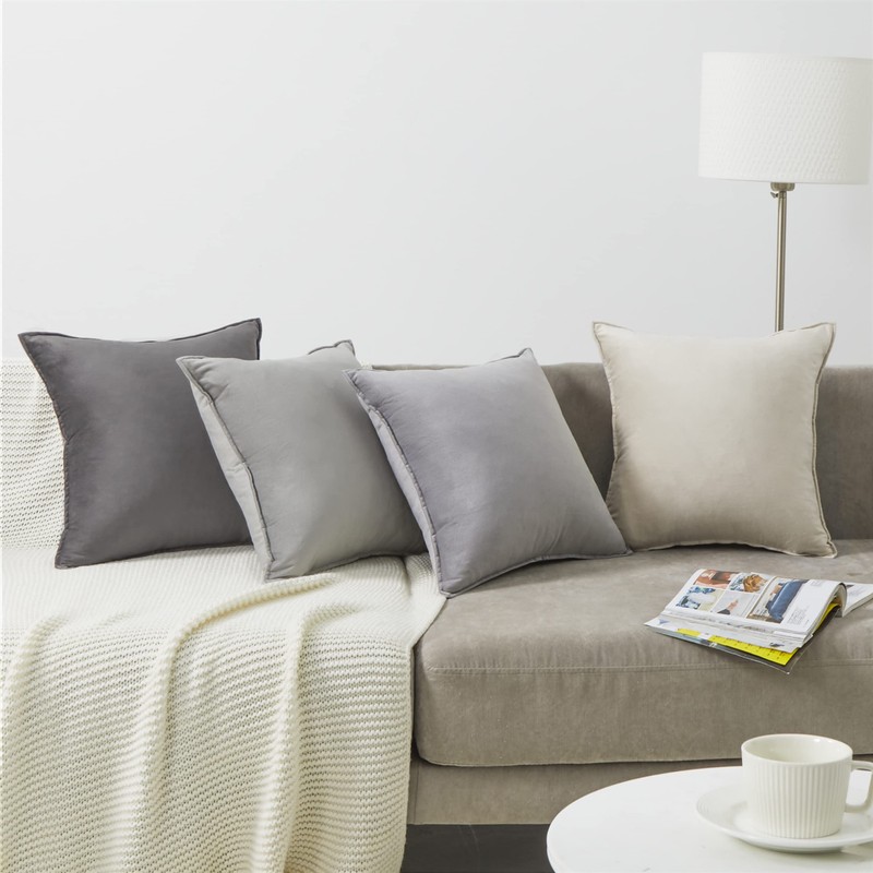 Topfinel Cushion Cover 17.7 x 17.7 inches (45 x 45