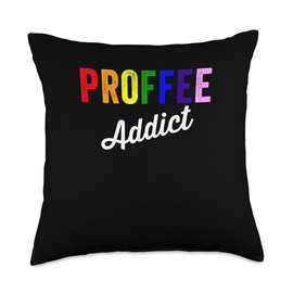 Proffee Addict Blended Drink Of Protein Shake And Coffee Throw Pillow