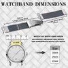 Anbeer Braided Nylon Watch Band Quick Release,18mm Stretchy Replacement Watch