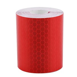 Keenso Cinta Reflectante, Cinta Reflectante de Advertencia para Exteriores de 5 Cm X, Cinta Reflectora para Bicicletas de Remolque (Rojo)