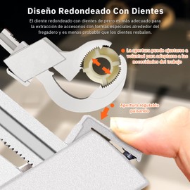 Universal Adjustable Double-ended Wrench, 80mm Open-end Crescent Wrench for Disassembly Assembly of Sanitary Ware, Plumbing Repair, Furniture Fitting Installation