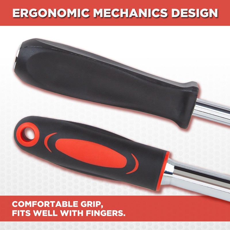 CARTMAN 53 Pieces 1/4 inch Drive Socket Ratchet Wrench Tool