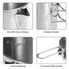 HUIOP 1L Stainless Steel Cooking Kettle Portable Outdoor Camping Backpacking