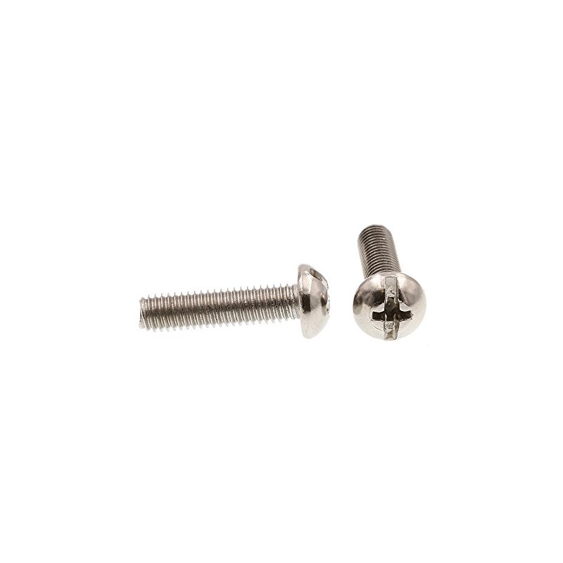 Prime-Line 9004196 Machine Screw, Round Head, Slotted/Phillips Combo, #10-32 X