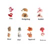 Animal Push Pins (Squirrel,Fox,Hedgehog,Rabbit,Bear,Owl,Mushroom) - Cute Resin Thumb Tacks for