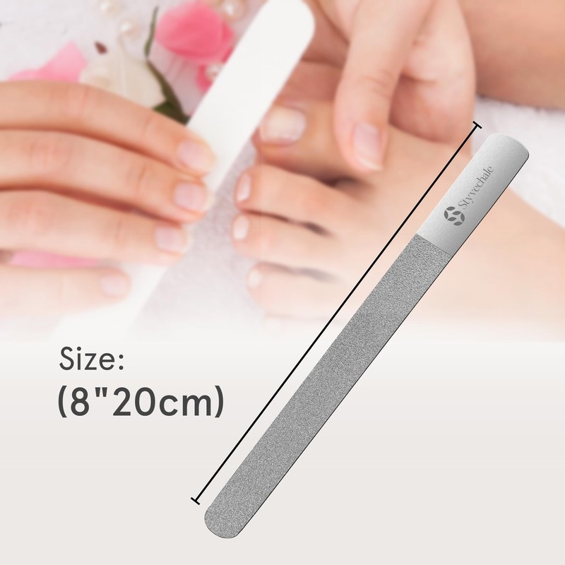 8" Nail File Diamond Deb/Dust Coated Coarse/Rough Toenail Files -