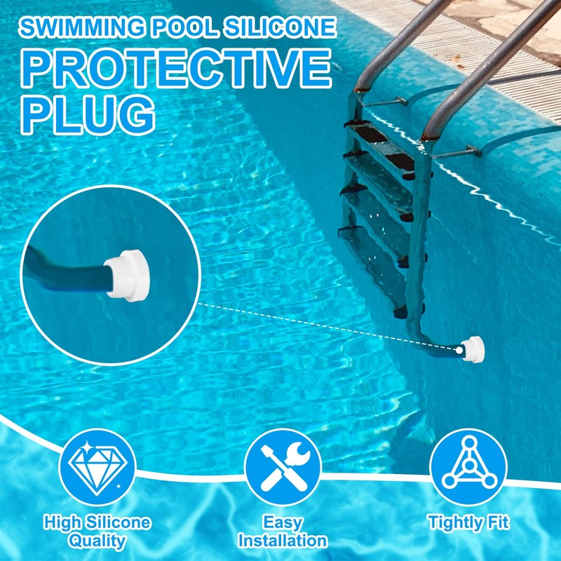 Colingmill 4 Pack Pool Ladder Bumpers for Inground Pool Ladder