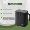 NY-AUTUMN Car Trash Bin with Lid 2 Gallon Capacity Leakproof