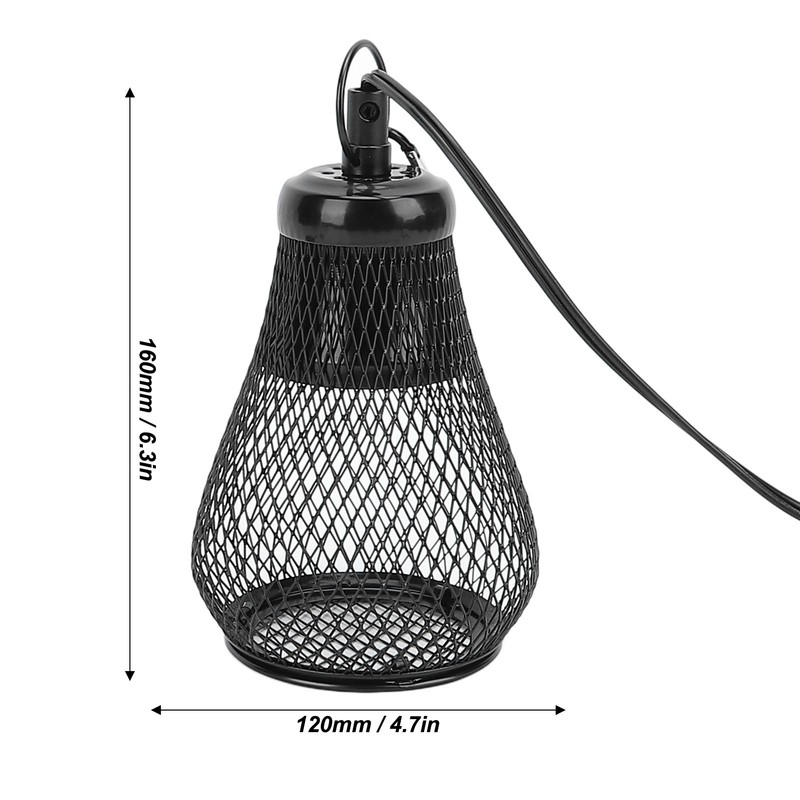 Reptile Heat Lamp Guard Protection Iron Anti Scald Reptile Lampshades