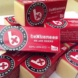 BEXTREME - Eco Wax Pad Waxed Snowboard and Ski Sole 50 g 10 Waxed Maintenance Table Snow Skis Block Wax Eco Universal Organic Vegetable Nzero Vola