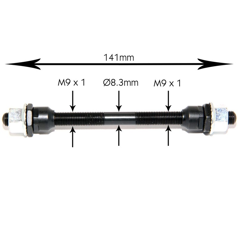 Easyboost Front Wheel Axle 9 x 141 mm Hubs Full