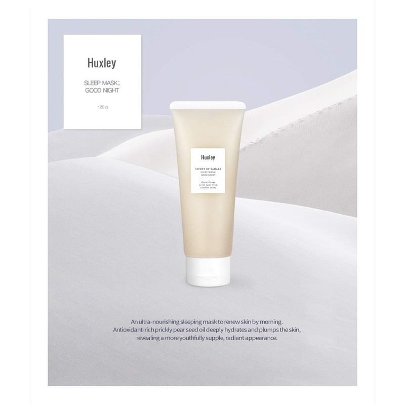 Huxley Secret of Sahara Sleep Mask, Hydrating Overnight Face Mask