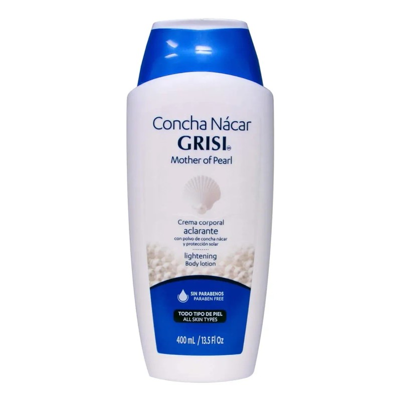 Kit Concha Nácar Grisi Crema Corporal Facial Jabón