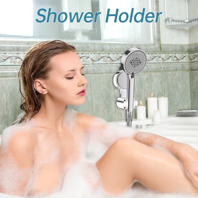 Shower Head Holder Suction Cup Shower Holder No Drilling Strong