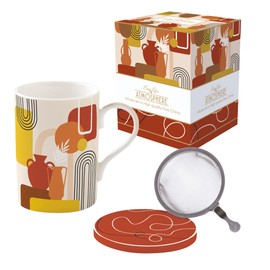 Easy Life Teebereiter 35 cl aus Porzellan mit Edelstahlfilter