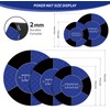 nuveti 24/31/47/55 inch Round Poker Mat for Texas Holdem |
