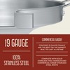 Concord Stainless Steel Comal Frying Bowl Cookware (22"), silver (S4008