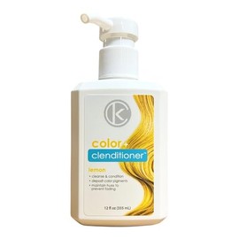 KEColor Cleanse and Condition Hair Treatment, Colour Deposit and Maintenance, 355 ml (Lemon)
