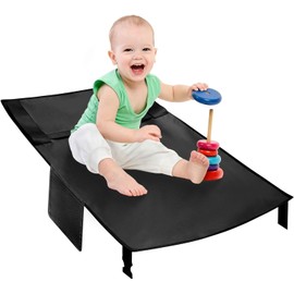 Feishiong Toddler Airplane Seat Extender Airplane Foot Hammock,Airplane Seat Extender,Airplane seat Extended Travel Bed,Airplane Travel Essentials,（Black）