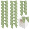 LiBongTa 36 PCs 4.5 Inch Sage Green Bow Grosgrain Ribbon