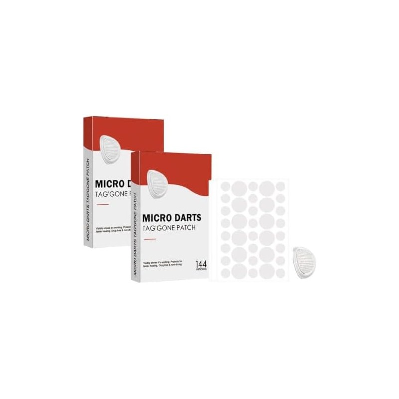 Microdarts Tag'gone Nano Patch,Natural Skin and Face Care Patch，2pc