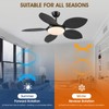 Wiviniya Ceiling Fans with Lights and Remote/APP Control, 48 Inch