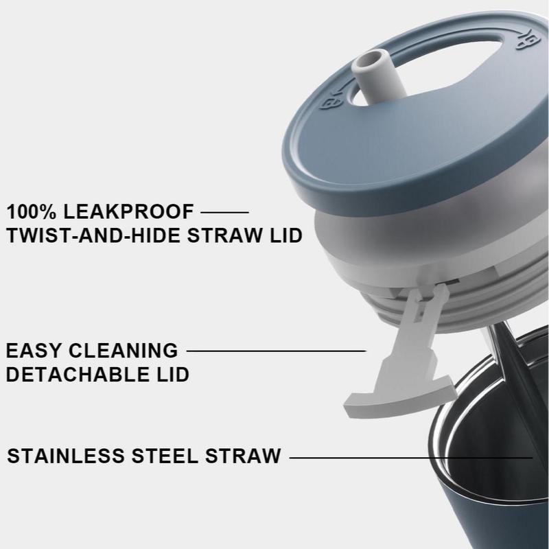 KISSKIND 40oz Leakproof Tumbler (2PCS in 1PKG) - Stainless steel