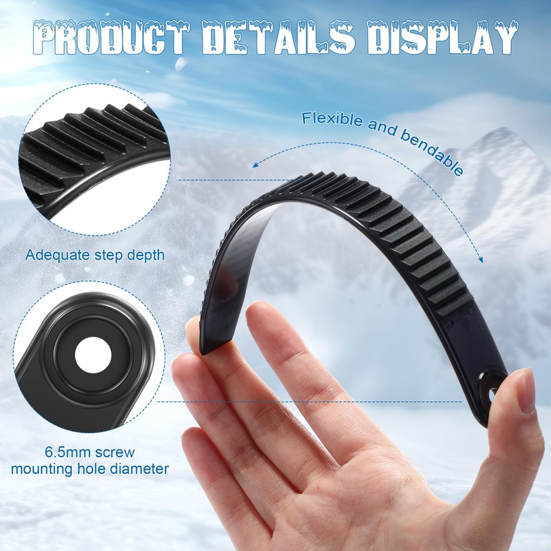 Knitgrip 12 Pcs Snowboard Ankle Ladder Strap Binding 7.8 x