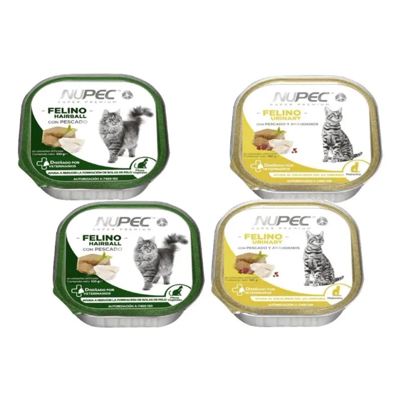 Pack Nupec Gato 20 Latas 10 Urinary & 10 Hairball