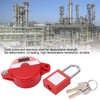 Oil Gas Valve Lockout Device with Safety Padlock Keys for