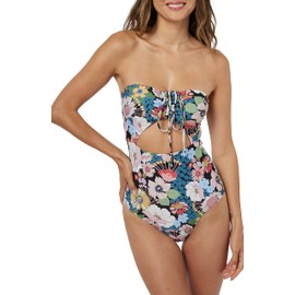 Womens Swim Twiggy Sayulita One-Piece Swimsuit, Black, XL