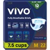 VIVO Organic Cotton Overnight Sensitive Skin Adult Incontinence Diaper Briefs