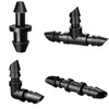 Gardrip 125 Pieces Drip Irrigation Fittings Kit for 1/4” Tubing,