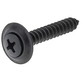 3142 10 x 3/4-Inch Oval Phillips Trim Screw with Washer, 20-Pack,Black Phosphate (2 Pack)