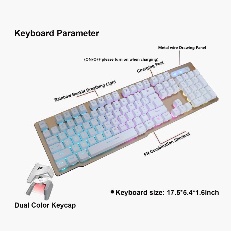 MK500 Wireless Keyboard and Mouse Combo, Ergonomic Full Size Antighosting