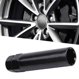 MuHize - Llave de tuerca estriada de 7 puntos, llave de tuerca mejorada de 7 lengüetas (2024), enchufe de tuerca estriada, kit de herramientas de extracción de bloqueo de rueda para una fácil