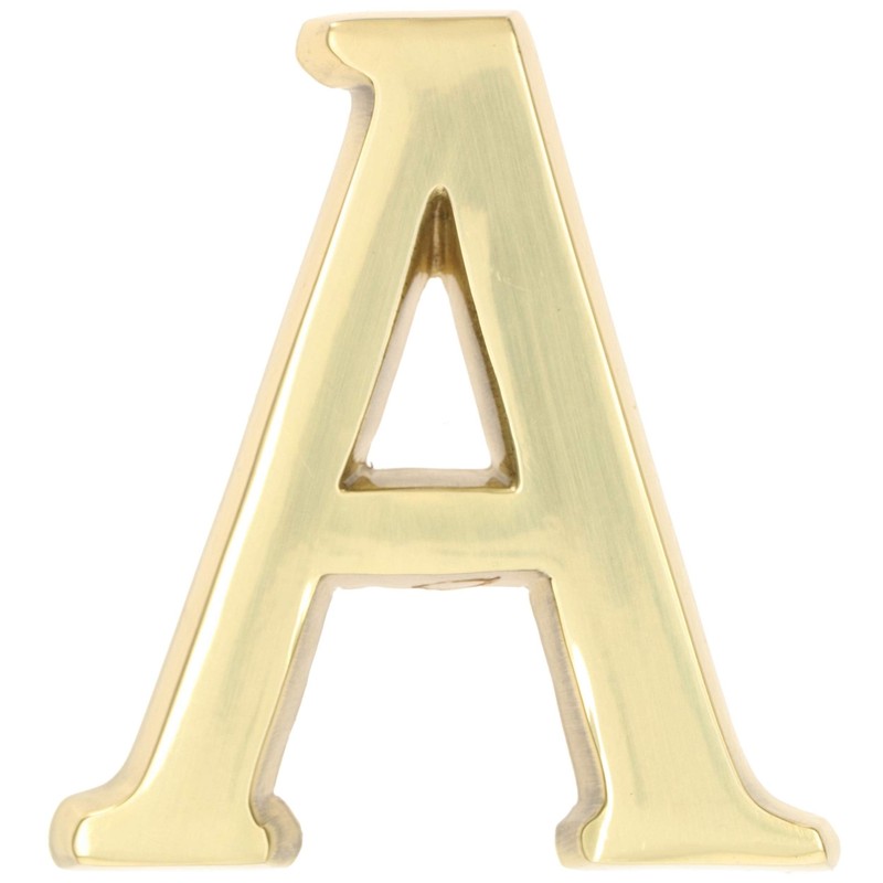 KOTARBAU® Letter A Made of Brass 10 cm for Houses,