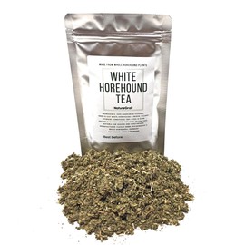 White Horehound Tea (Marrubium Vulgare) - 100% Natural Quality. Dried & Cut White Horehound Tea - Net Weight: 1oz