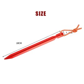 TopHomer 10 PCS Tent Pegs, Aluminum Alloy Heavy Duty Y-Shaped Tent Pegs Camping Tent Stake Nail Lightweight Sand Pegs for Camping, Outdoor, Beach, Hiking (Red)