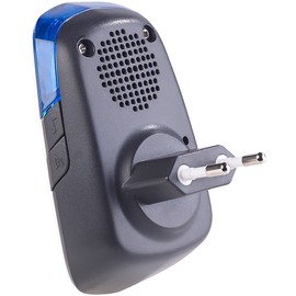 CASAcontrol Accessories for Wireless Bell Systems: Socket Radio Bell for Kinetic Wireless Switch, with Light and Sound (Doorbell Socket, Radio House Doorbell, Wireless Switch)