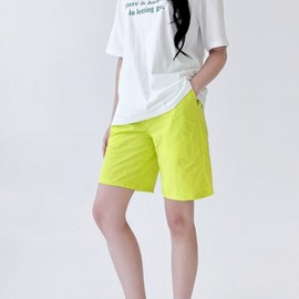 Women's Summer Daily Vacation Shorts 1P Relaxed Fit Swim Pants Black/L