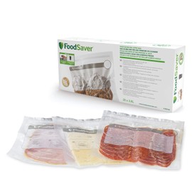 FoodSaver, Reusable Zipped Vacuum Sealer Bags | For FoodSaver Food Vacuum Sealer | BPA Free | 3.8L | 20 Bags