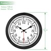45MinST 12 Inches Retro Wall Clock,Day of The Week Wall
