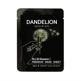 Chasco Dandelion Mask Pack Contains Collagen Hyaluronic Acid Centella asiatica, 1 pack, 10 pieces / 차스코 민들레 마스크팩 콜라겐 히알루론산 병풀 함유, 1개입, 10개