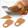 Briny River Leather Thumb Guards, 80 x 52 mm, Wood