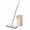 Flat Squeeze Mop with Spin Bucket – Hands-Free Microfiber Floor